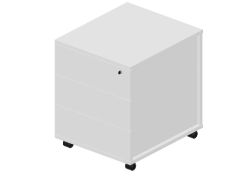 Тумба мобильная Кристо Директ, цвет белый