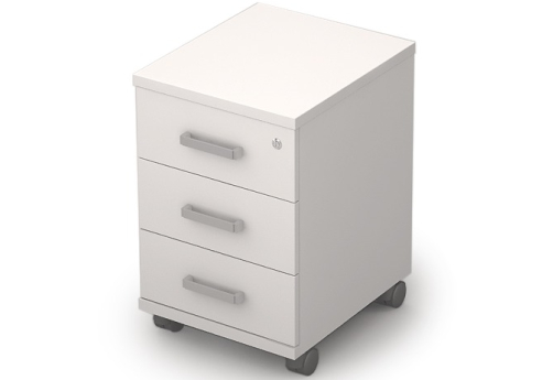 Тумба выкатная Деко, цвет белый