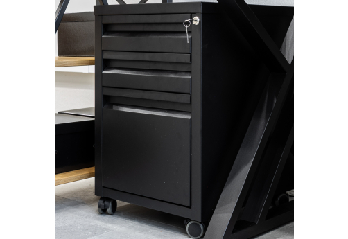 Тумба мобильная Урбан, цвет черный