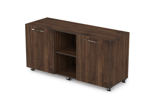 Тумба сервисная мобильная с нишей Кенвуд Конференц, цвет брауни