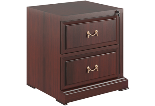 Тумба приставная левая, цвет темный орех