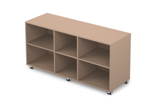 Каркас тумбы сервисной мобильной, цвет мокко