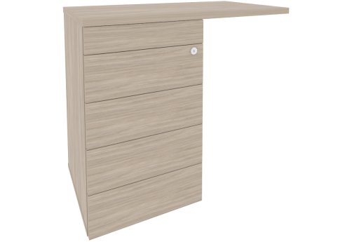 Тумба приставная универсальная левая (TIP-ON), цвет дуб аттик