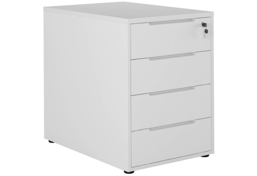 Тумба приставная с 4 ящиками Алмонд, цвет белый