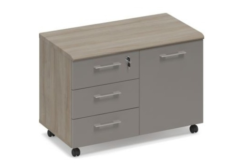 Тумба для оргтехники Види Вуд, цвет вяз + мокко