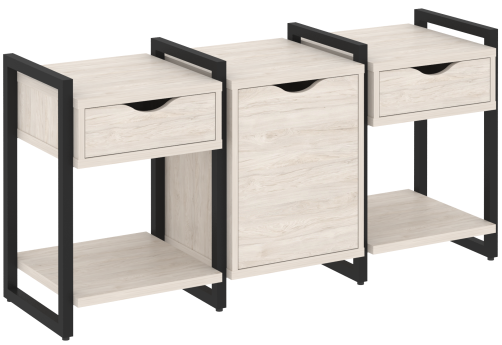 Тумба наборная вариант 6 Европа, цвет денвер светлый + черный