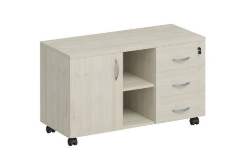 Тумба сервисная с ящиками Прайм, цвет шамони светлый