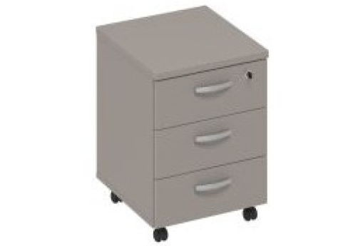 Тумба подкатная (3 ящика) Мира Нумо, цвет мокко премиум