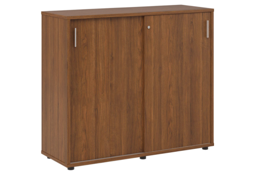 Тумба с раздвижными фасадами, цвет орех
