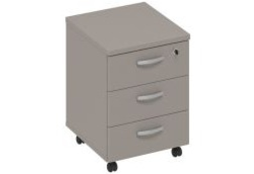 Тумба подкатная (3 ящика) Мира Нумо, цвет мокко премиум