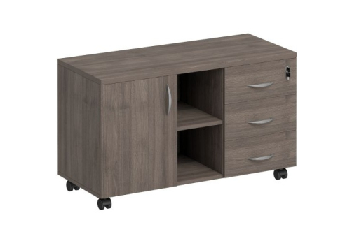 Тумба сервисная с ящиками Прайм, цвет шамони темный