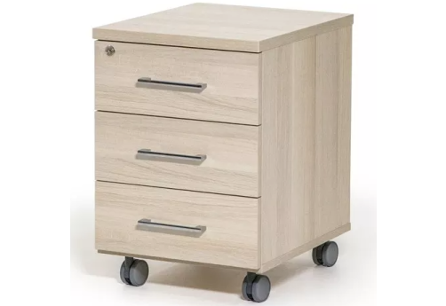 Тумба подкатная, цвет светлый дуб