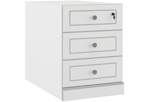 Тумба приставная левая, цвет белый