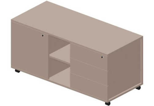 Тумба сервисная правая Кристо Директ, цвет тортора