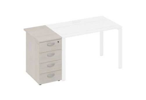 Тумба приставная (4 ящика) Мира Нумо, цвет дуб шамони