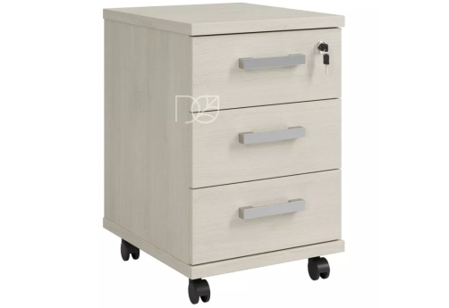 Тумба мобильная с замком, цвет шамони светлый