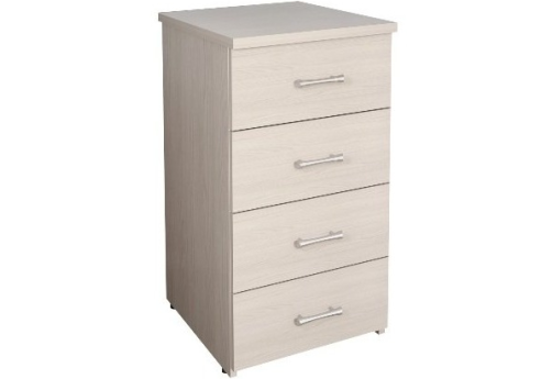 Тумба приставная (4 ящика), цвет дуб молочный