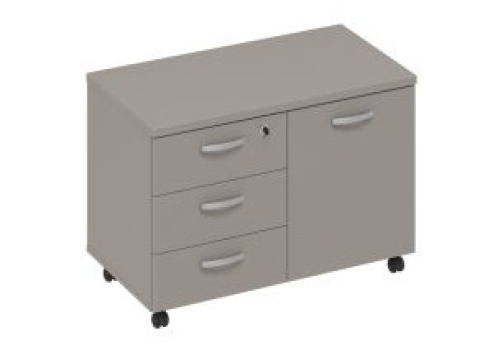 Тумба для оргтехники Мира Нумо, цвет мокко премиум