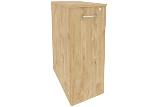 Тумба высокая выдвижная приставная/опорная, цвет тиквуд светлый