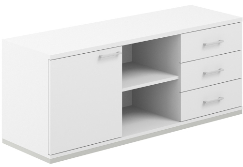 Тумба сервисная с замком Фламинго, цвет белый