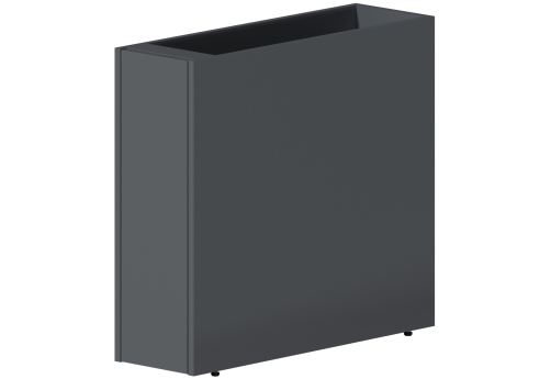 Тумба к переговорному столу Каприо, цвет оникс серый