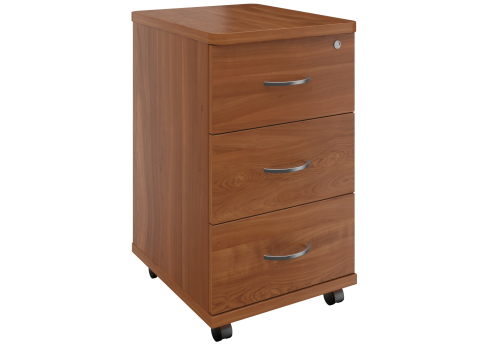 Тумба мобильная с 3 ящиками Адмирал, цвет орех