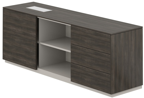 Тумба опорная правая Дания, цвет брэнсон трюфель