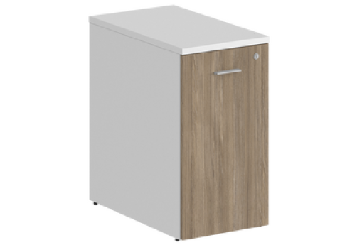 Тумба-органайзер Индиго Вуд, цвет дуб модена + белый