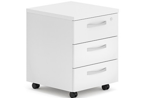 Тумба мобильная Мотиви, цвет белый