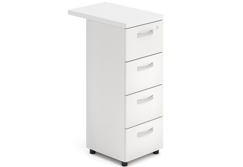 Тумба приставная Мотиви, цвет белый