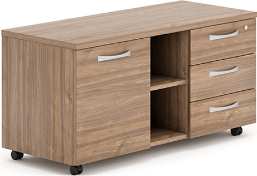 Тумба сервисная мобильная Мотиви, цвет орех