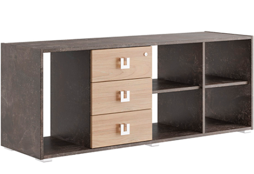 Креденция Челси, цвет вяз + бетон темный