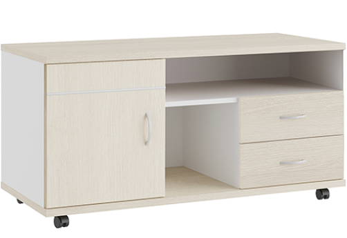 Приставка подкатная Эрника, цвет дуб шамони светлый + белый