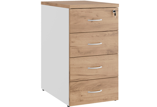 Тумба приставная Эрника, цвет дуб крафт + белый