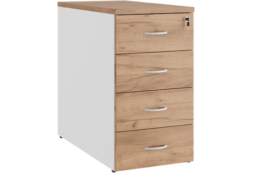 Тумба приставная Эрника, цвет дуб крафт + белый