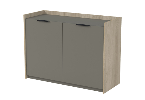 Тумба распашная Венди, цвет светлый дуб + терра