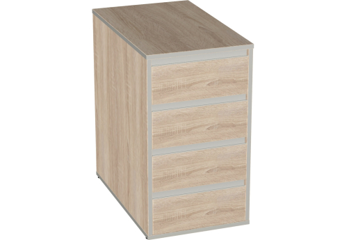 Тумба приставная Валенсия, цвет дуб сонома