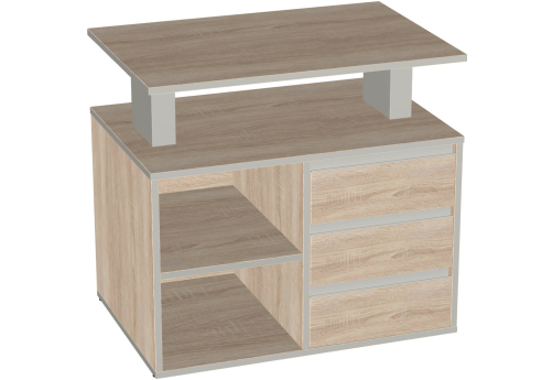 Тумба сервисная с замком Валенсия, цвет дуб сонома