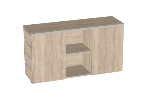 Тумба объединяющая с замком V - 3.8 Валенсия, цвет дуб сонома