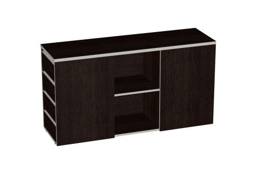 Тумба объединяющая с замком V - 3.8 Валенсия, цвет венге