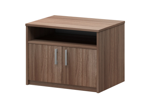 Тумба под оргтехнику Аксима, цвет темный шимо