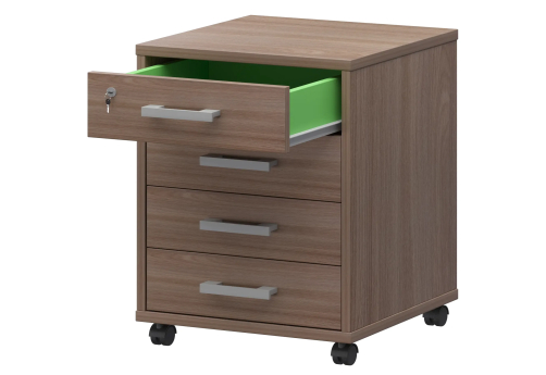 Тумба подкатная Аксима, цвет темный шимо