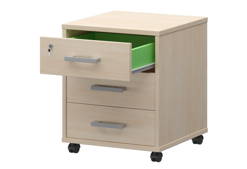 Тумба подкатная Аксима, цвет бук