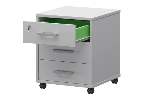 Тумба подкатная Аксима, цвет белый