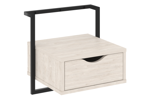 Тумба навесная Европа, цвет денвер светлый + черный