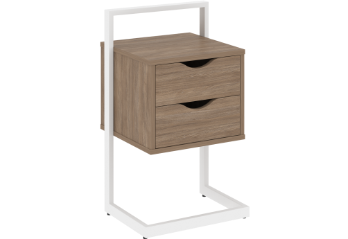 Тумба приставная Европа, цвет дуб аризона + белый
