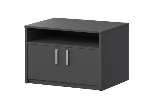 Тумба под оргтехнику Аксима, цвет антрацит