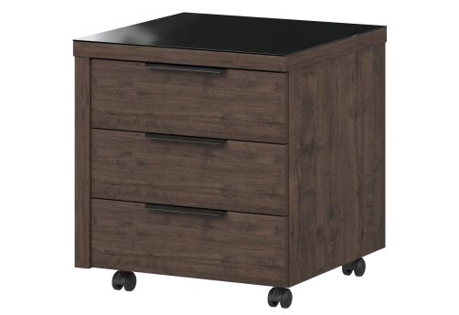 Тумба мобильная Амстердам, цвет темный дуб