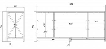 Комод Лист Лайт 11 BMS