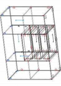 Комод Бари с LED BMS
